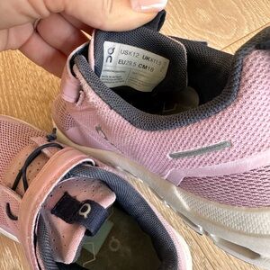 On Running Pink and Gray Sneakers